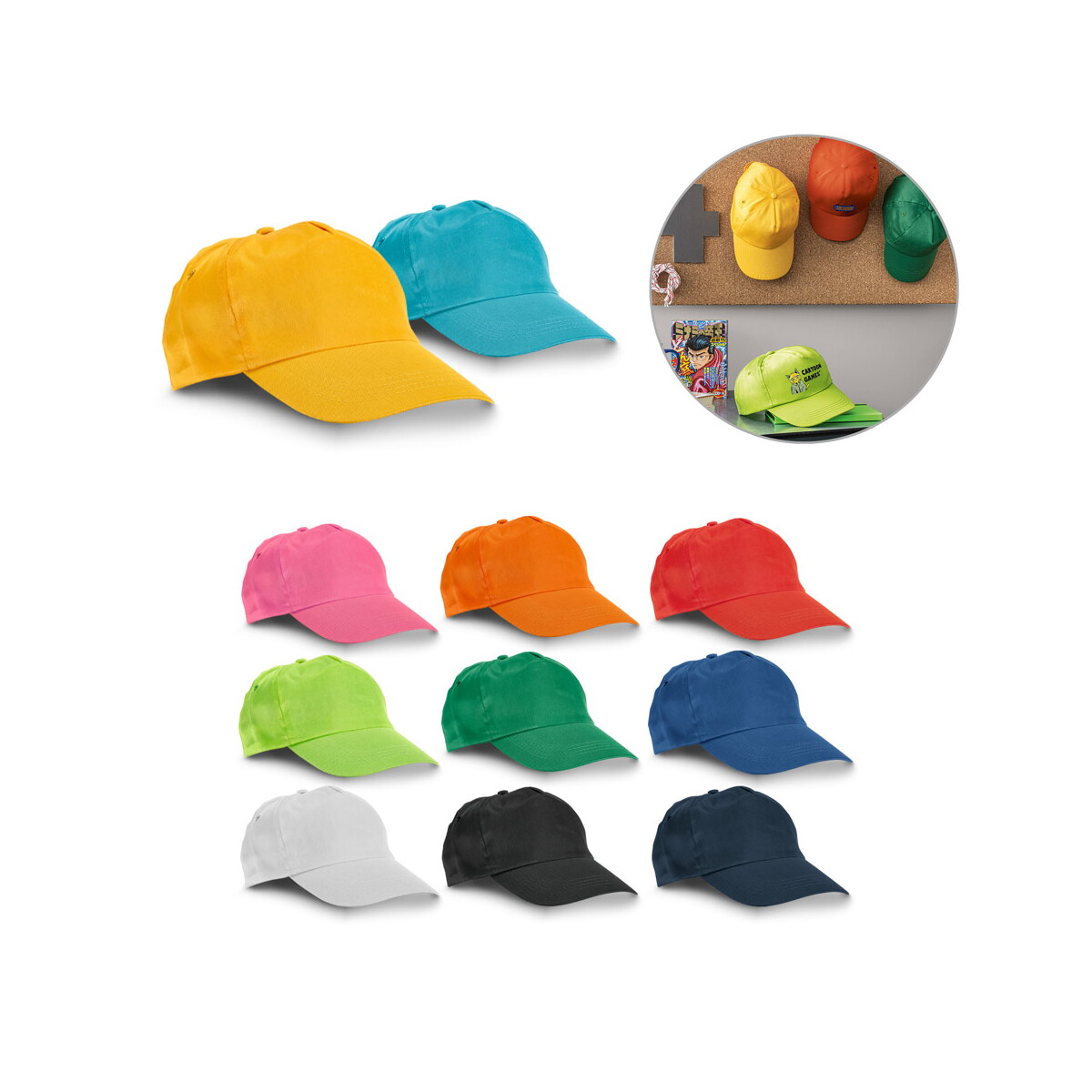 CAMPBEL. Czapka poliestrowa 99547_set