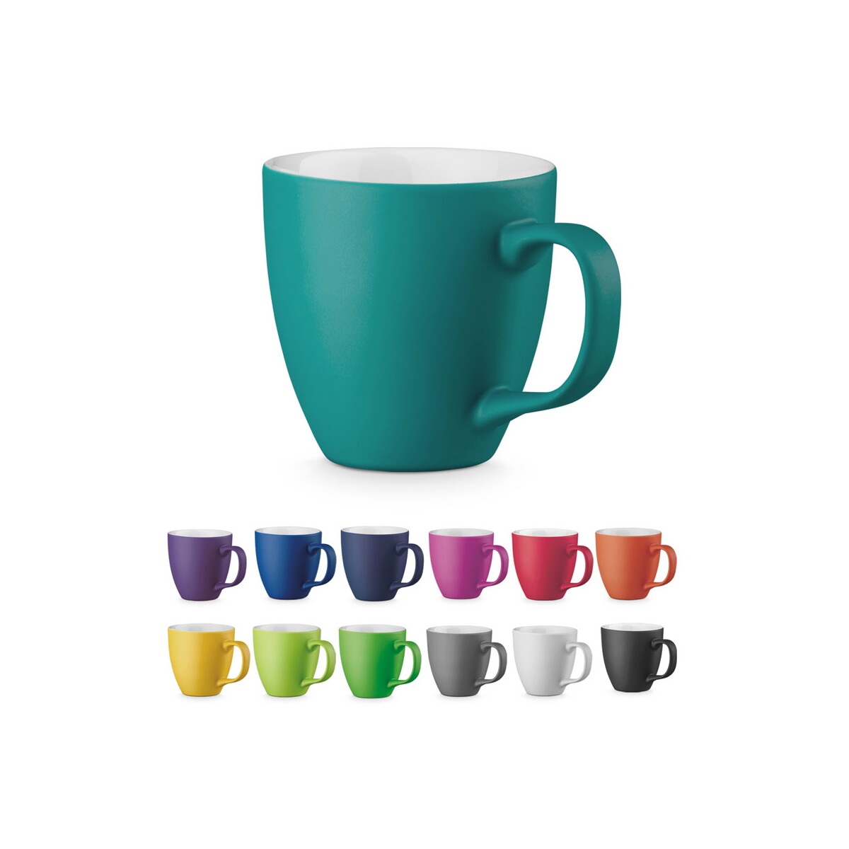 PANTHONY MAT. Porcelanowy kubek z hydroglazurą o pojemności 450 ml 94045_set