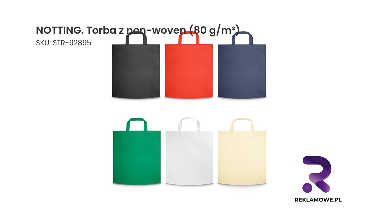 NOTTING torba z non-woven 80 g/m² - lekka i praktyczna torba reklamowa
